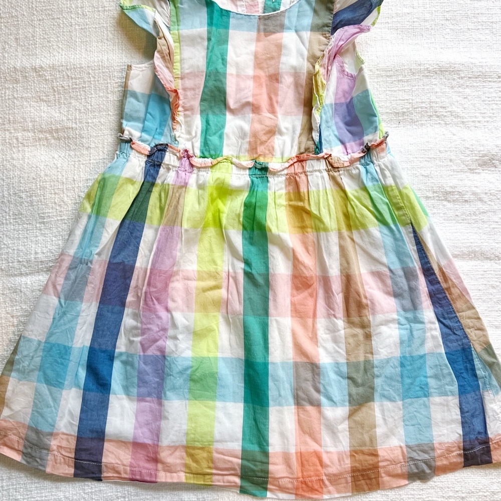 Colorful Plaid Kids Dress